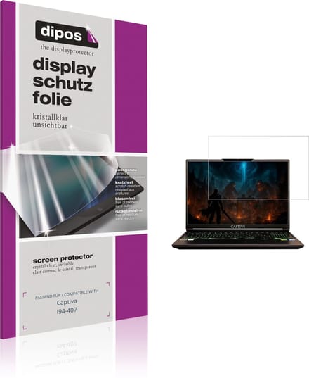 dipos – 2x Beschermfolie geschikt voor Captiva I94-407 | Krasbestendige & heldere Screenprotector Ultra-Thin