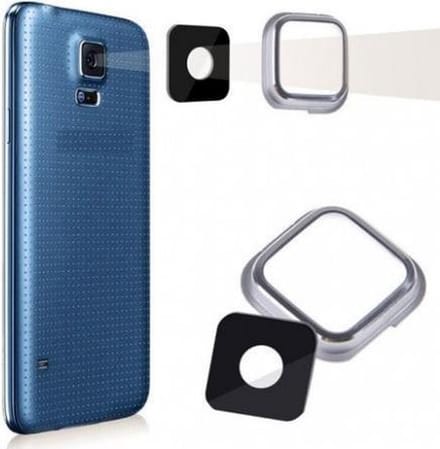 Camera Lens Cover Samsung Galaxy S5 – Zilver – Originele Vorm