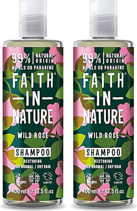Faith in Nature - Wild Rose Shampoo - 400ml - 2 Pak
