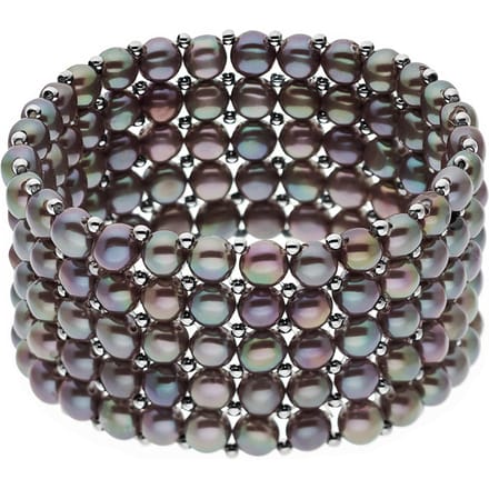 Armband 5 Rijen Echte Zoetwaterparels 4 mm