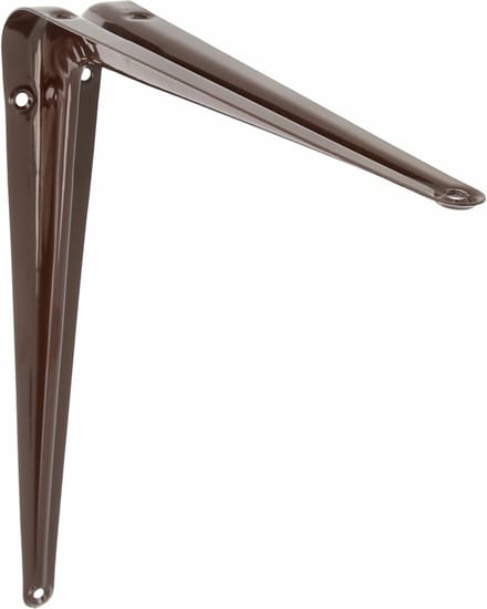 AMIG Plankdrager/planksteun van metaal - gelakt bruin - H400 x B350 mm