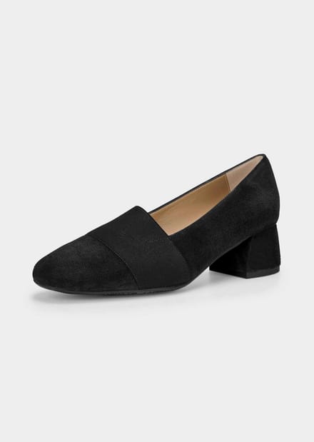Suède pumps - zwart - Gr. 41 van Goldner Fashion