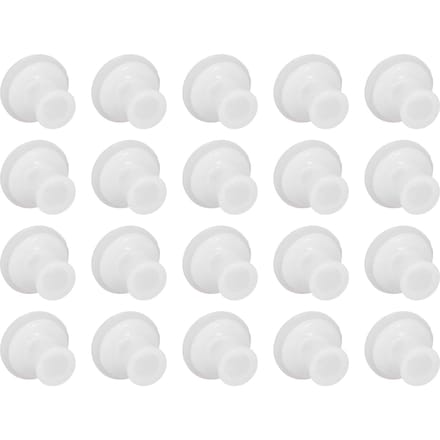 20 PCS Accessoire de Couvercle Intérieur d'Autocuiseur Universel Silicone Joint d'Étanchéité Central Fixe Bouchon de Remplacement white