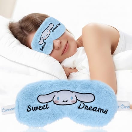 Cinnamonroll Slaapmasker - Oogmasker - 100% Verduisterend - Verstelbaar - Blauw