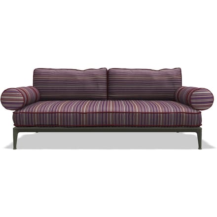 B&B Italia Ribes 2-zitsbank Armrollen - Salvia - Elisir 315 Stretta Mattone