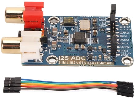 Dailygoody - I2S Card-module - 24bit 192k - Verliesloze Digitale I2S decoder - 3,5 Mm ingang - Audiokaartmodule - Voor audioprojecten en ontwikkeling