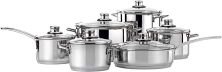 Nois CARSO Serie - RVS Pannenset - 12 delig - Inclusief deksel