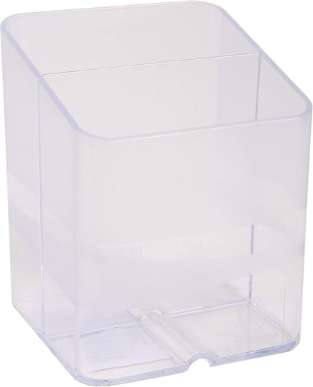 Box met 10 Pennenhouders PEN-CUBE OFFICE - 2 Compartimenten - Afmetingen: 7,3x7,3x9,5 cm - Kleur Crystal