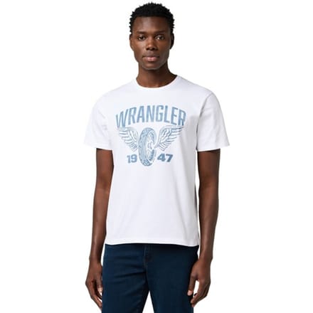 Wrangler Americana Tee Worn White Taglia: M | T-shirt stampate Outlet | Uomo | Bianco