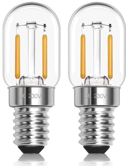 E14 LED Gloeilampen 1W Warmwit 2700K - 2 Stuks Tubulaire Nachtlamp