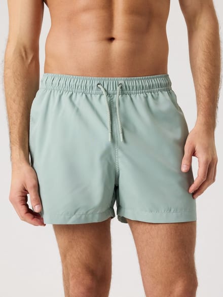 Björn Borg Solid Zwembroek Heren Zwemshort Mannen - Korter Model - 100% Gerecycled Polyester - Slate Gray - Maat M