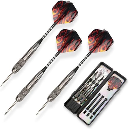 Set van 3 Professionele Dartpijlen met Stalen Tip, 26 Gram, Aluminium Schachten en Vleugels