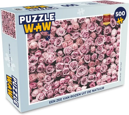 Puzzel Bloemen - Rozen - Natuur - Roze - Botanisch - Legpuzzel - Puzzel 500 stukjes