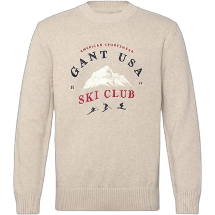 Geborduurd sweater Gant Graphic C-neck