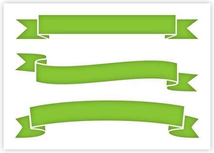 QBIX Banner Sjabloon A5 Formaat Kunststof - Onderste banner is 18,5cm breed
