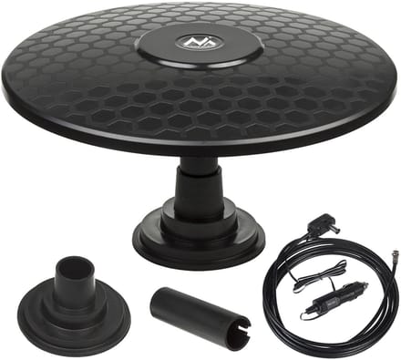 Maclean MCTV-945 omnidirectionele antenne multidirectionele buitenantenne Actieve tv-antenne DVB-T/T2 H.265 HEVC (magneet - 12/24V)