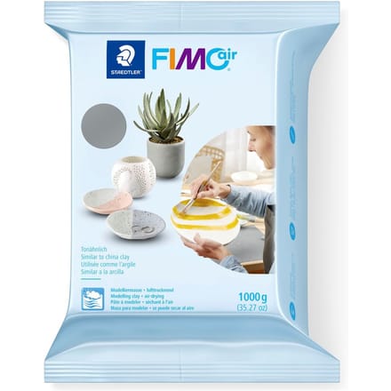 Boetseerklei Staedtler Fimo air 8101 1000 gram grijs