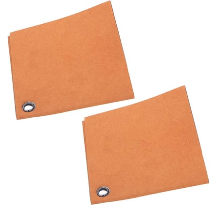 2PCS Polyester Portable Épaissir Pliable Séchage Rapide Absorption d'Eau Nettoyage Ligne Appât Pêche à la Mouche orange