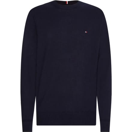 Tommy Hilfiger Tommy Hilfiger Pullover Pima Org Cotton/Cashmere Crew Neck Navy Blue  XL