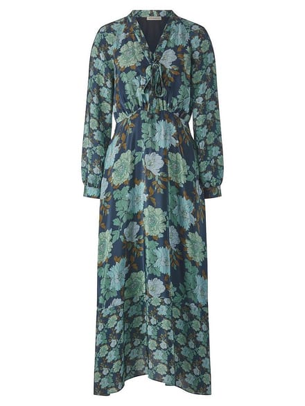 Jurk lange raglanmouwen Van Uta Raasch blauw