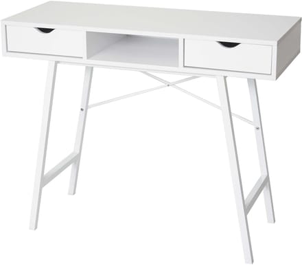 Console tafel MCW-E92, bijzettafel, 3D-structuur 100x40cm ~ wit