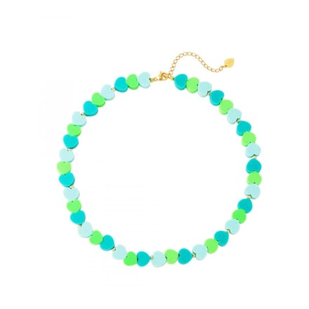 Kinderketting - Kids - Ketting - Groen/Blauw - Hart