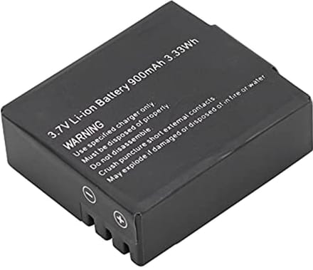 Vervangende Batterij Actiecamera 3.7V 900mAh Li Ion
