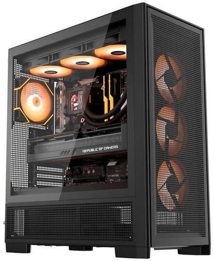 Darkflash AIRNOVA Computer Case with 3 Fans - Case - Zwart