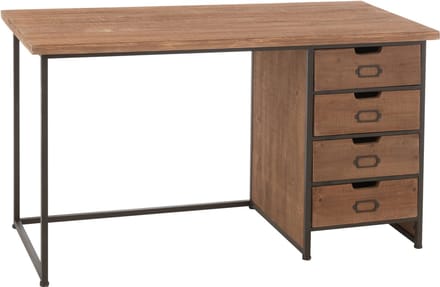 J-Line bureau Moa - hout - naturel