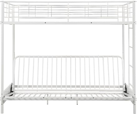 Vente-unique Hoogslaper metaal wit 90 x 190 cm MODULO