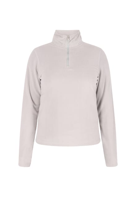 Mymo Fleece trui Dames lichtgrijs