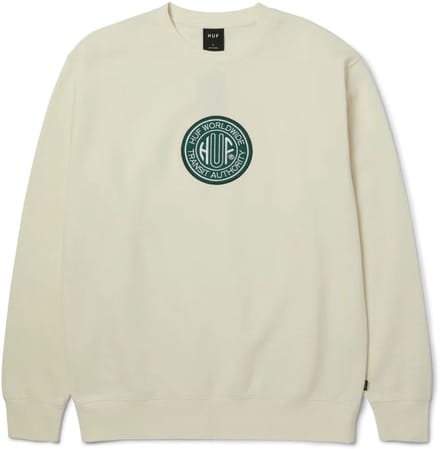 HUF Transit Authority Crewneck Casual sweater heren Beige M
