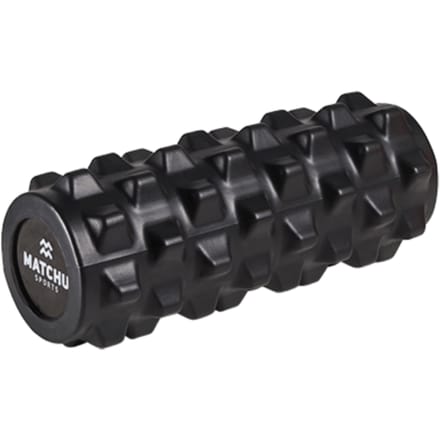 Matchu Sports - Foam roller Extra - Foamroller - Massage roller - bindweefselmassage - 33 cm - Extra diepe weefselmassage - Zwart