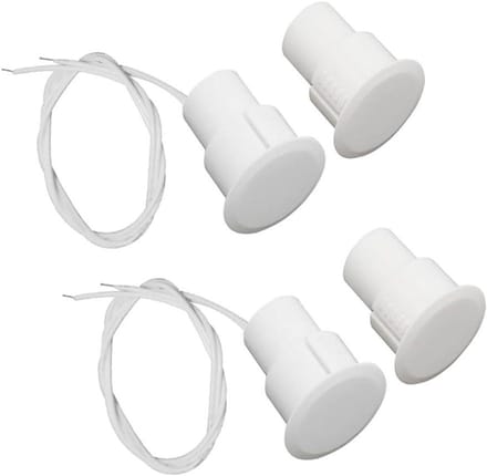 Sensor Alarm - Deur Contact - Beveiliging Huis - Dubbele Uitgang - 2 Stuks - Wit