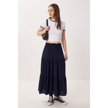 Hoge Taille A-Lijn Maxi Rok