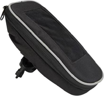 Perel Stuurtas Met Smartphonehouder 8,5 X 13 Cm Polyester Zwart