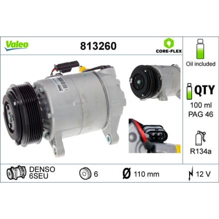 Compressor airconditioning VALEO 813260