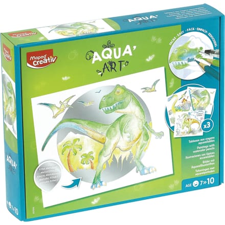 Hobby-Set Maped Creativ Aqua'Art Dinosaurier 14-teilig sortiert