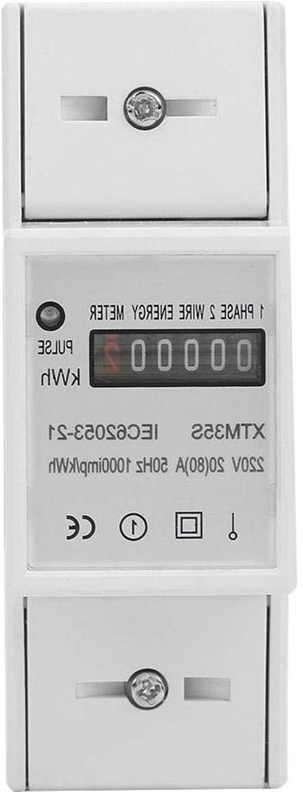 Digitale 1-fase 2 Draad 2 P DIN Rail Stroommeter Elektronische KWh Meter (20 (80) A)