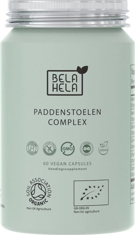 Bela Hela Paddenstoelen Complex - 60 vegan capsules - duurzame aluminium verpakking