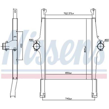 Intercooler NISSENS 97022