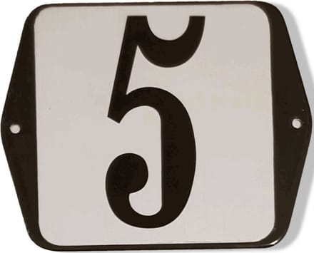 Huisnummer standaard nummer 5