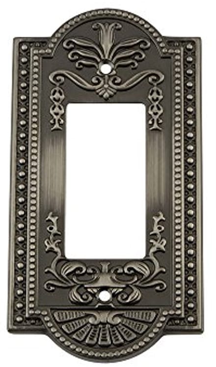 Vintage Wandschakelaar Platte in Antiek Pewter
