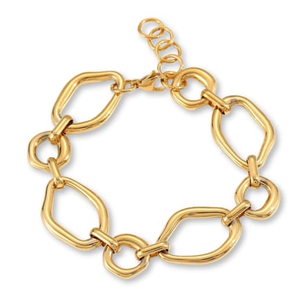 Marama - Armband Bailey Goud - dames - schakelarmband - Titanium