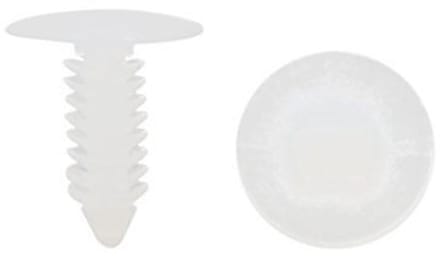 50 Stuks Auto Deur Klinknagels - Bumper Trim Panel Retainer Clips 7mm Wit