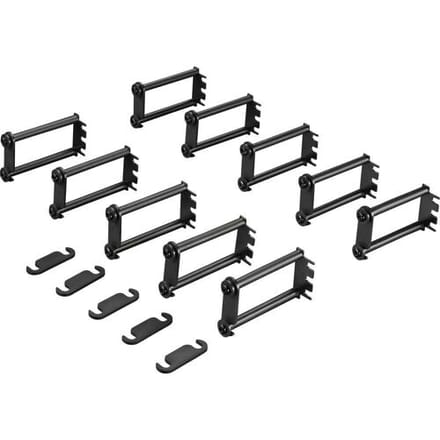 Rittal 7111.214 19 inch Kabelgeleiding voor patchkast 1 HE Zwart