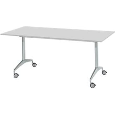 Vergadertafel, 1800 x 800 mm, inklapbaar, lichtgrijs