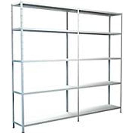 Legborden zonder grendels, H 2000 x B 2200 x D 350 mm, wit
