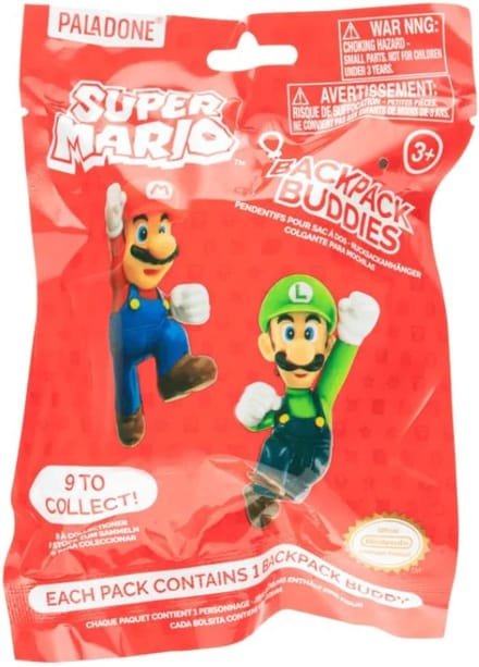 Paladone - SUPER MARIO BACKPACK BUDDIES CDU OF 24PCS