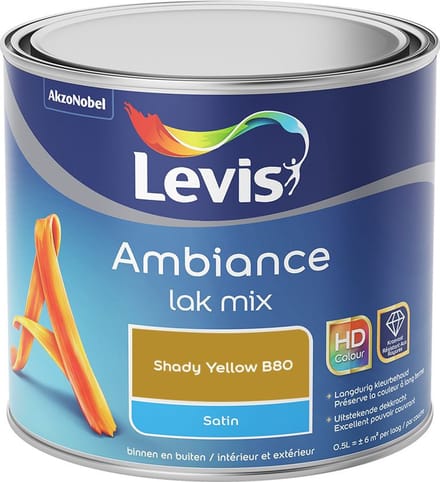 Levis - Ambiance Lak Satin Mix - Shady Yellow B80 - Mengverf - 0,5 L